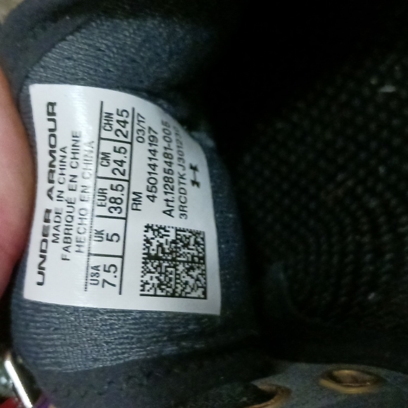 Under Armour "Speedform" tennis shoes running - 7.5 - Picture 7 of 8